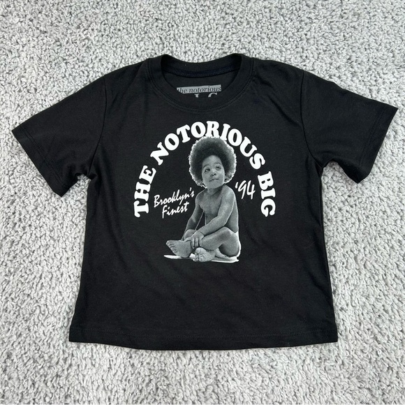 The Notorious BIG Shirt 5T Baby Tee Iconic Rapper Legendary New York Rap Music - Picture 1 of 3